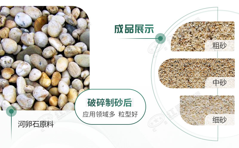 河卵石制沙劃算嗎？河卵石制沙機出來的沙商混站能用嗎？
