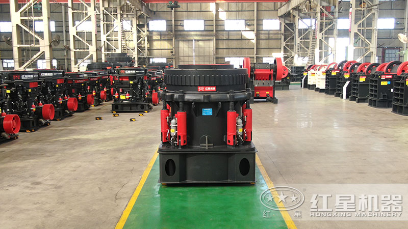 300型圓錐破碎機型號及參數(shù)，一小時能生產(chǎn)多少噸石子？